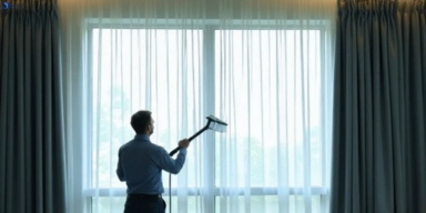 Commercial curtain steam cleaning service clear-mountain hotels offices