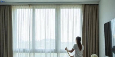 Delicate fabric curtain stain removal silk velvet sheer clear-mountain treatment